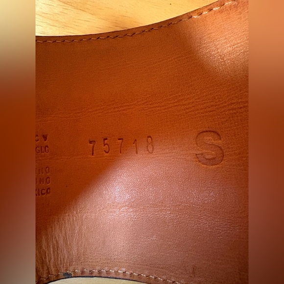 Corral Genuine Leather Western Belt Fixed Buckle Horseshoe Star Wide Brown - Picture 6 of 9